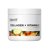 OstroVit Colagen Hidrolizat + Vitamina C, pulbere, piersici, 200 grame